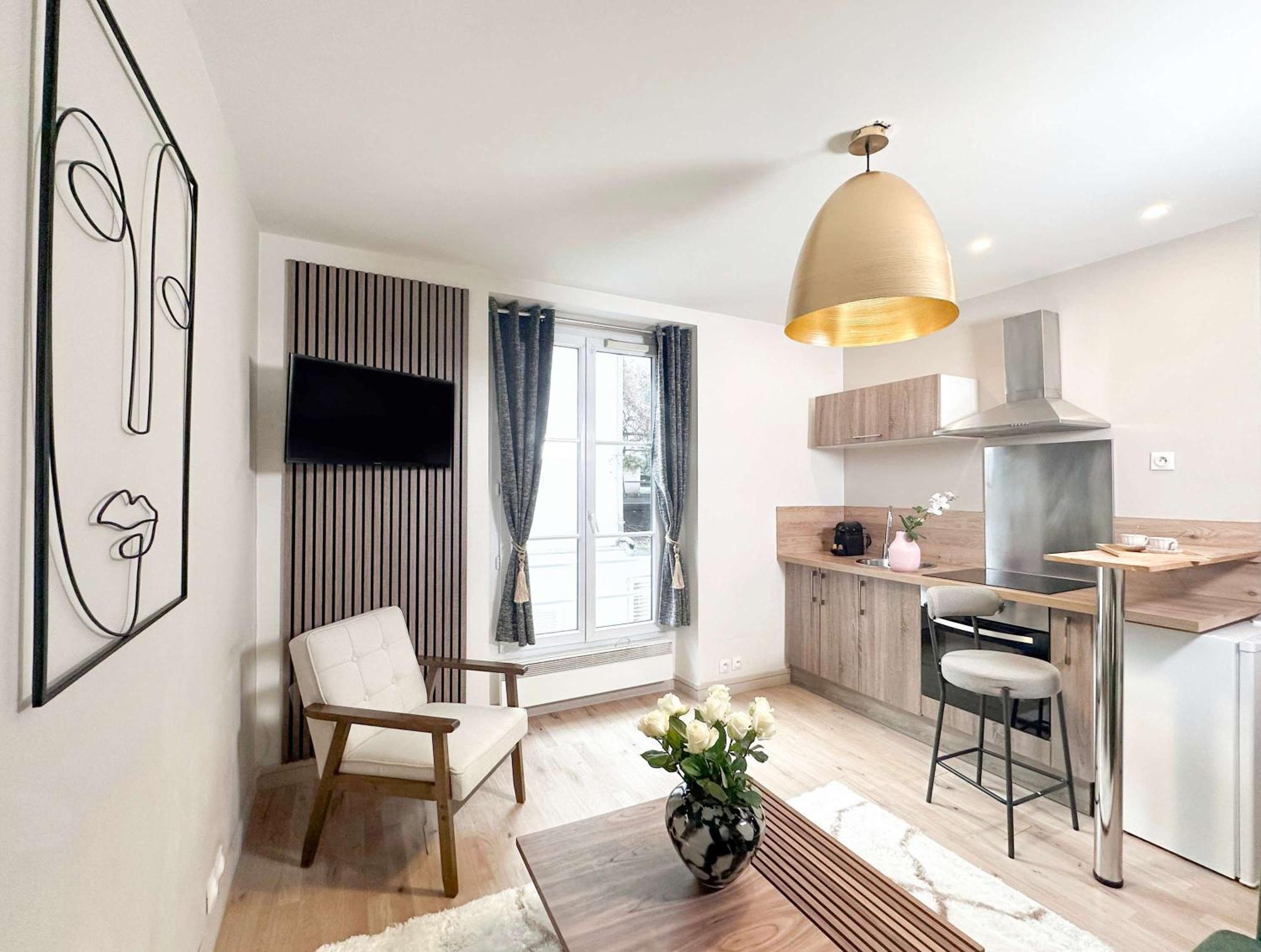 Welcoming Studio Near Eiffel Tower Париж Экстерьер фото